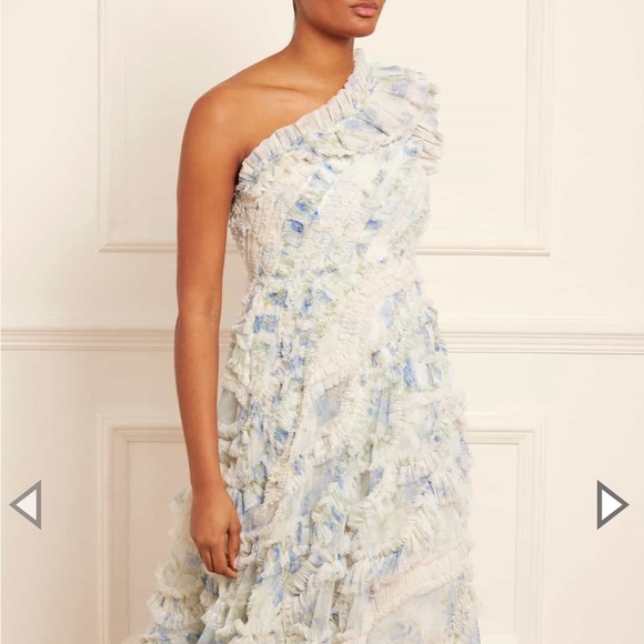 Needle and Thread Summer Posy Aaliyah One-Shoulder Gown - Picture 2 of 9